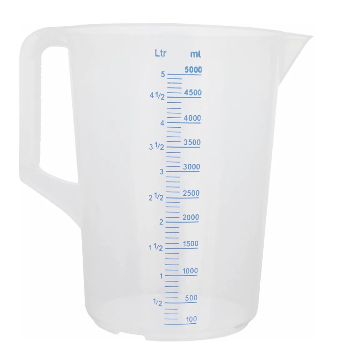 Maatbeker Kunststof, 5 liter