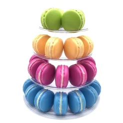 Macaron standaard plastic 4 delig