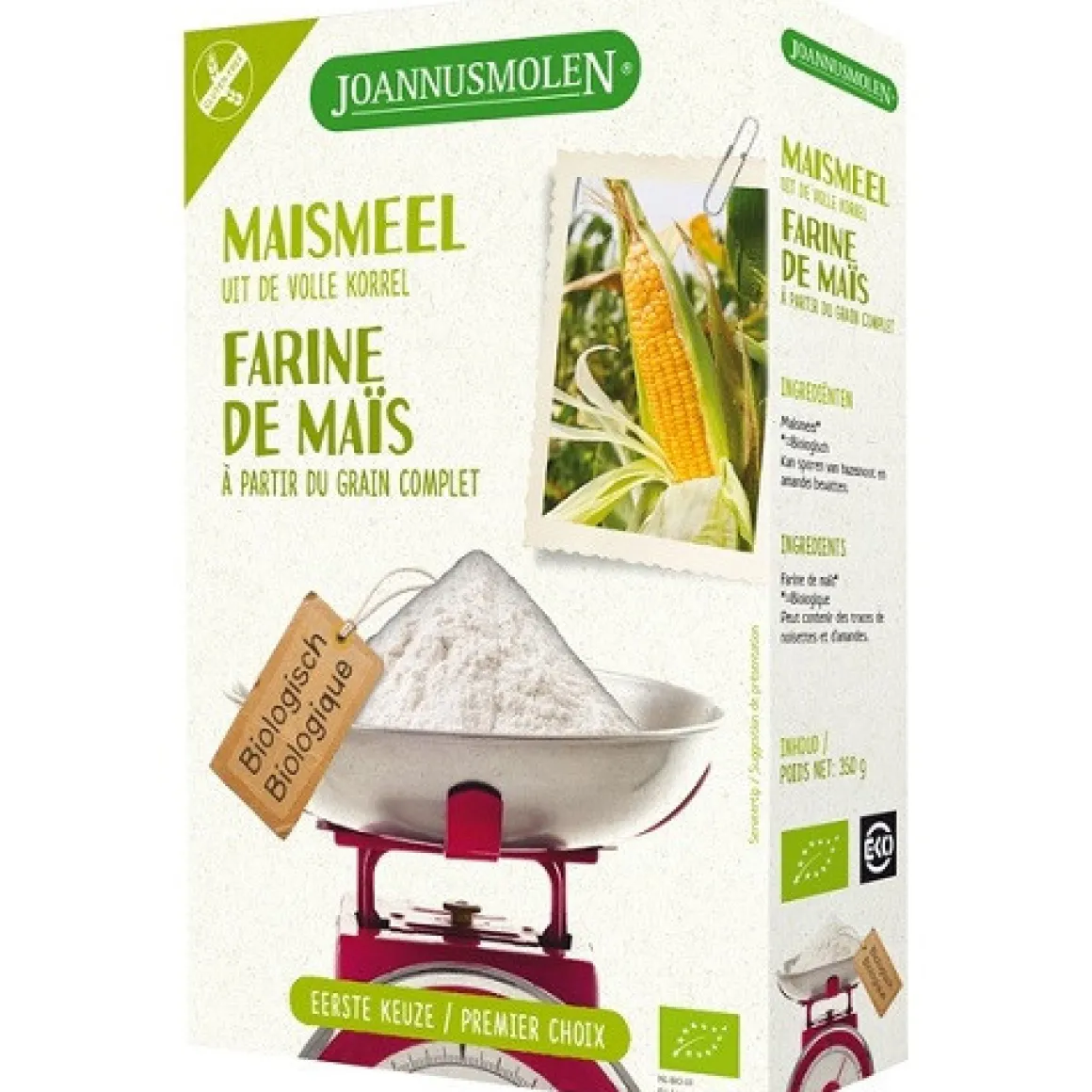 Maismeel Biologisch 350 gram