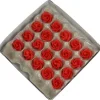 Marsepein rozen 6 blads 40mm 20 stuks, Rood Luxe