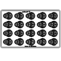 Martellato Bonbonvorm Schedel (20x) 37x28h18mm