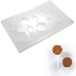 Martellato Chocolademal Lolly Rond (5x) Ø50x9mm 2st