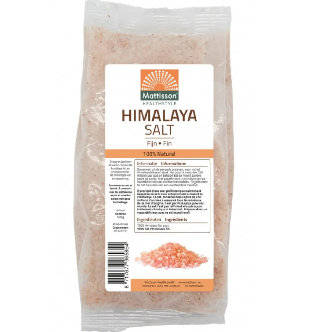 Mattisson Himalaya Zout Fijn 500g