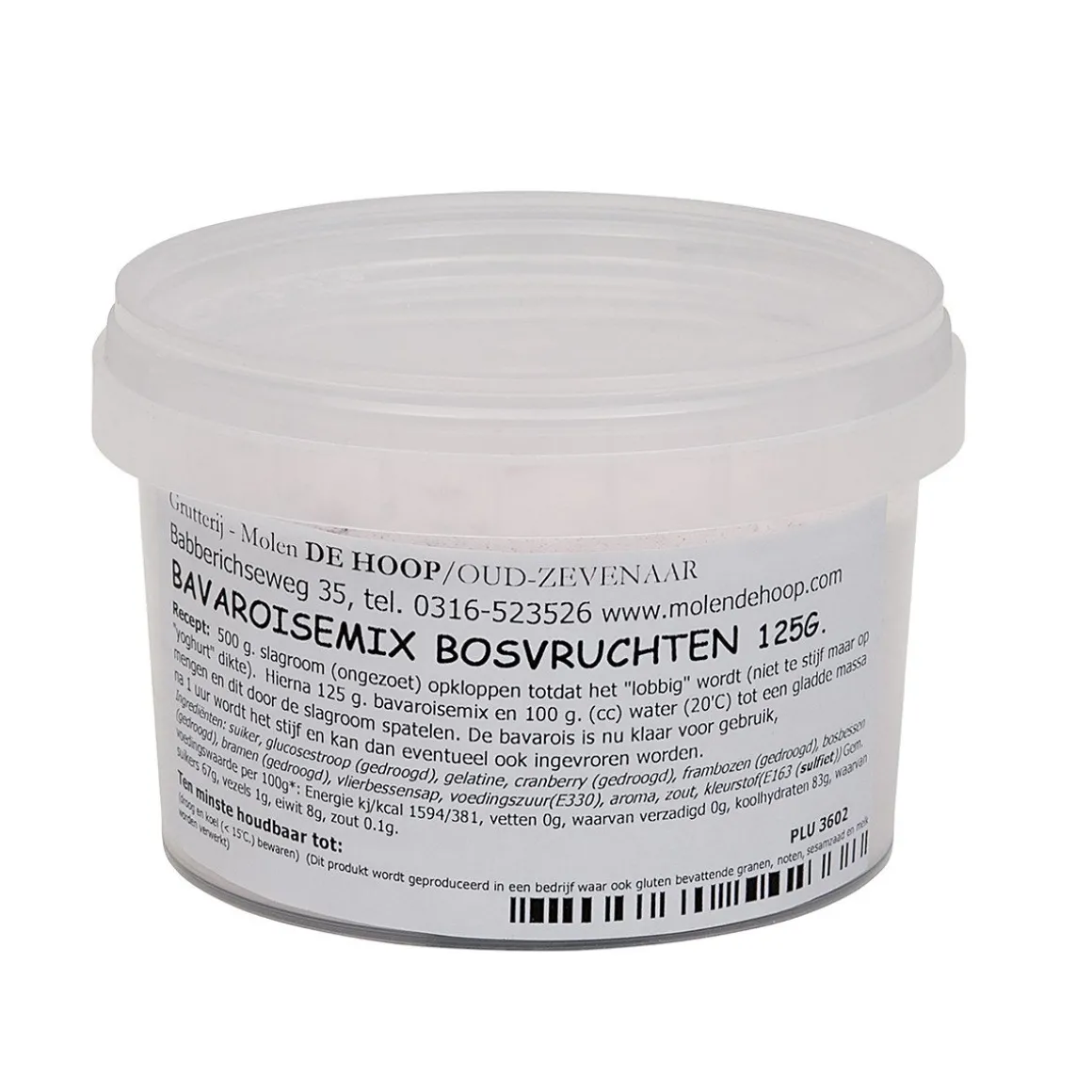 Molen de Hoop Bavarois Bosvruchten 125gr