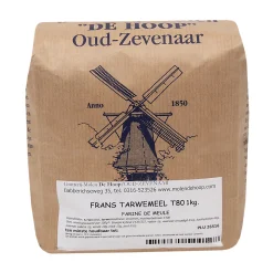 Molen de Hoop Franse Tarwemeel T80 1kg (Farine Meule)