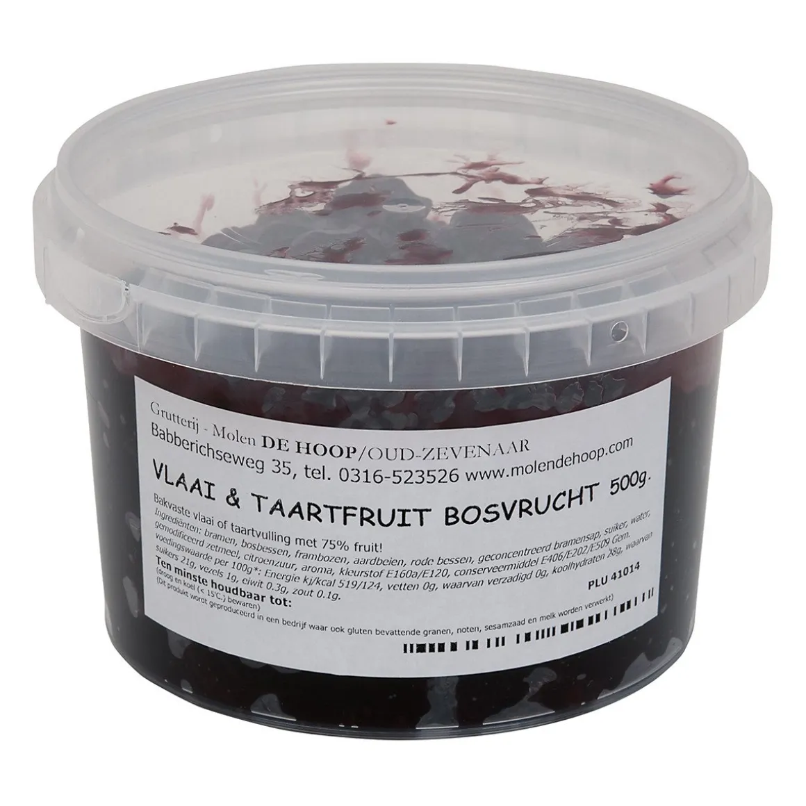 Molen de Hoop Vlaai en Taartfruit Bosvruchten 500 gr.