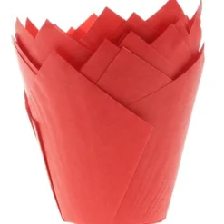 Muffin Cups HoM Tulp Rood 36st.