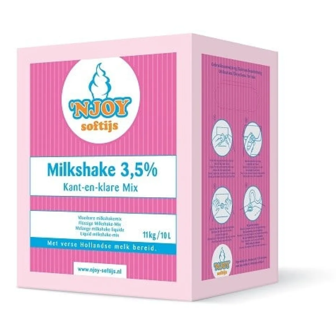 Njoy Milkshakemix 3,5% Vloeibaar K+K (10 liter)