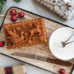 Nordic Ware Kerstman met Slee Bakvorm