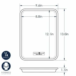 Nordic Ware Taartpan Rechthoek 24x33cm