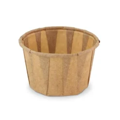 Papieren Bakje Rond Bruin Ø5,8x3,6cm 200st.