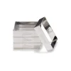 Patisse Flan/Cake ringen Vierkant RVS 8cm set/4