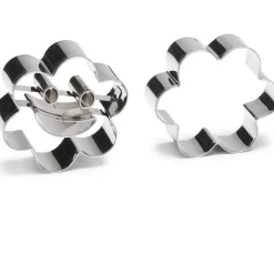 Patisse Uitstekers Smiley Bloem RVS 6cm 2-delig**