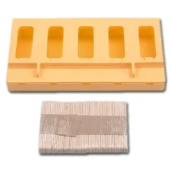 Pavoni Siliconen IJsjesmal Linear (5) + 50 stokjes