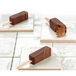 Pavoni Siliconen IJsjesmal Linear (5) + 50 stokjes