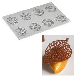 Pavoni Siliconen Vorm Blad 73x55mm (8) 30x20cm