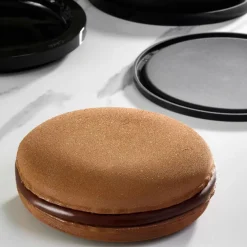 Pavoni Siliconen Vorm Macaron Cake Ø18x6cm Set/3