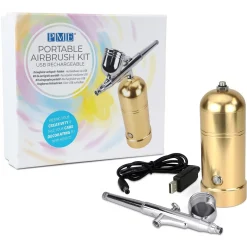 PME Airbrush Kit Oplaadbaar Goud