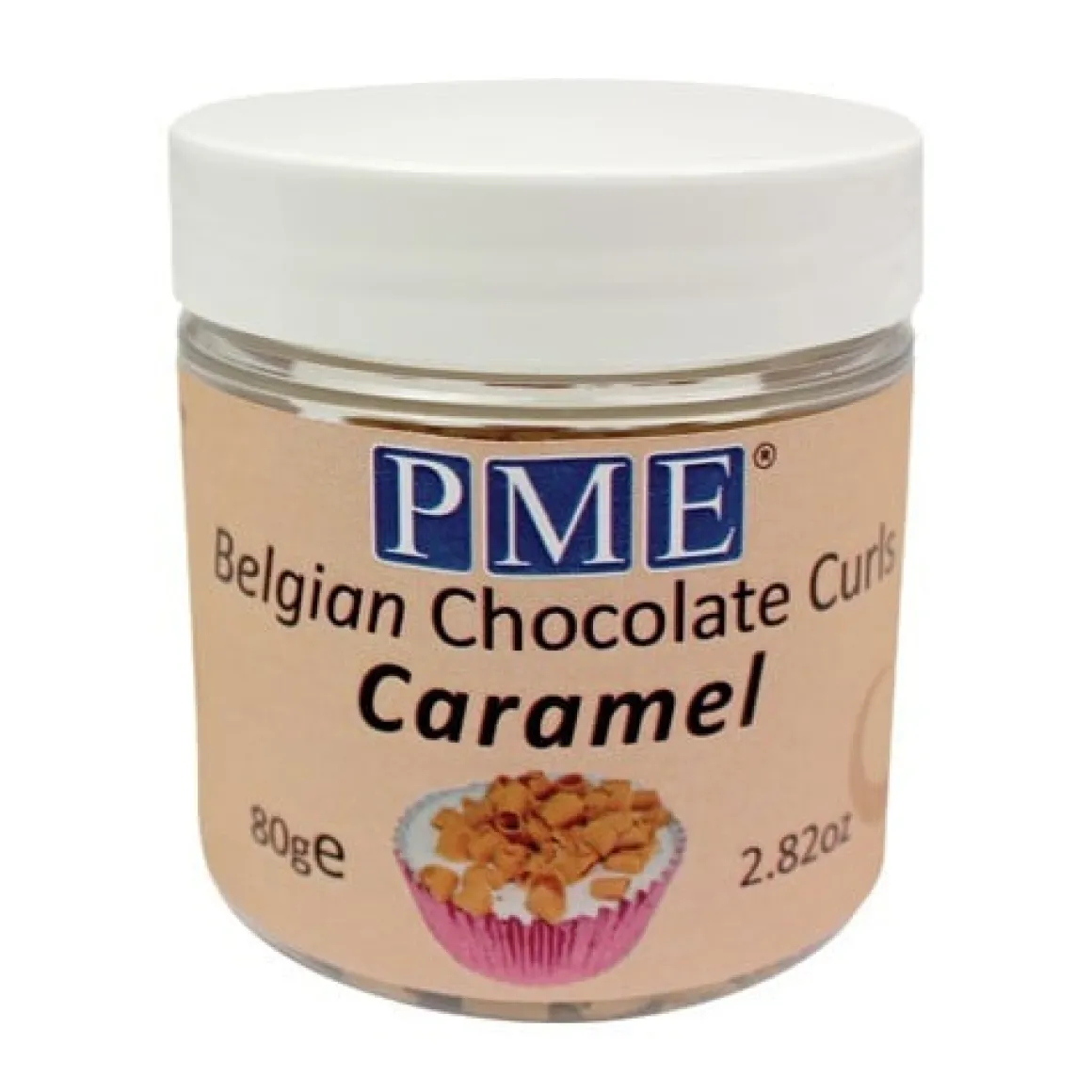 PME Chocoladekrullen Caramel 85 gram