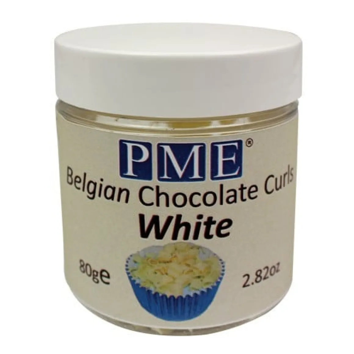 PME Chocoladekrullen Wit 85 gram
