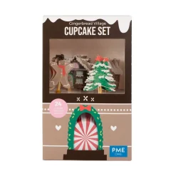 PME Cupcake Set Gingerbread Village Christmas 24st.**