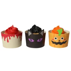 PME Halloween Cupcake Vormpjes Druppelend Bloed Ø45mm 12st**