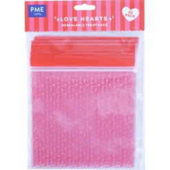 PME Hersluitbare Traktatiezakjes Hartjes 20st.