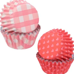 PME Mini Cupcake Vormpjes Liefdes Patronen Ø33mm 60st.