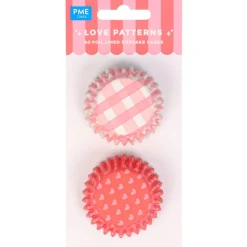 PME Mini Cupcake Vormpjes Liefdes Patronen Ø33mm 60st.