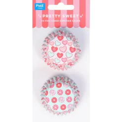 PME Mini Cupcake Vormpjes Pretty Sweet Ø33mm 60st.