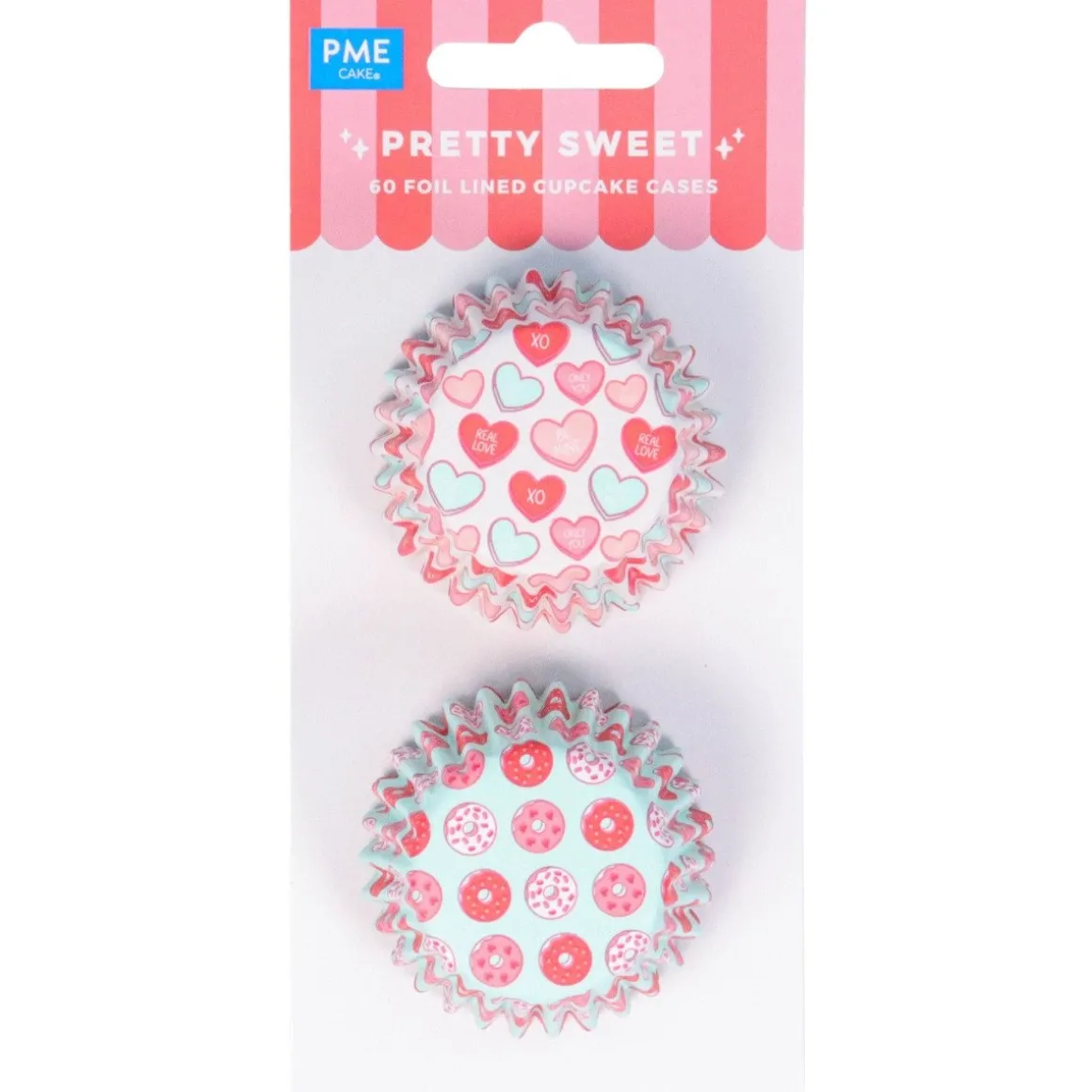 PME Mini Cupcake Vormpjes Pretty Sweet Ø33mm 60st.