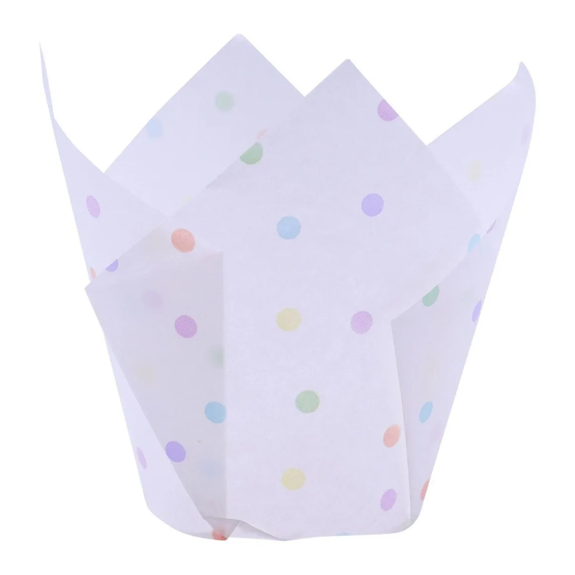 PME Muffin Cups Regenboog Stippen 24st