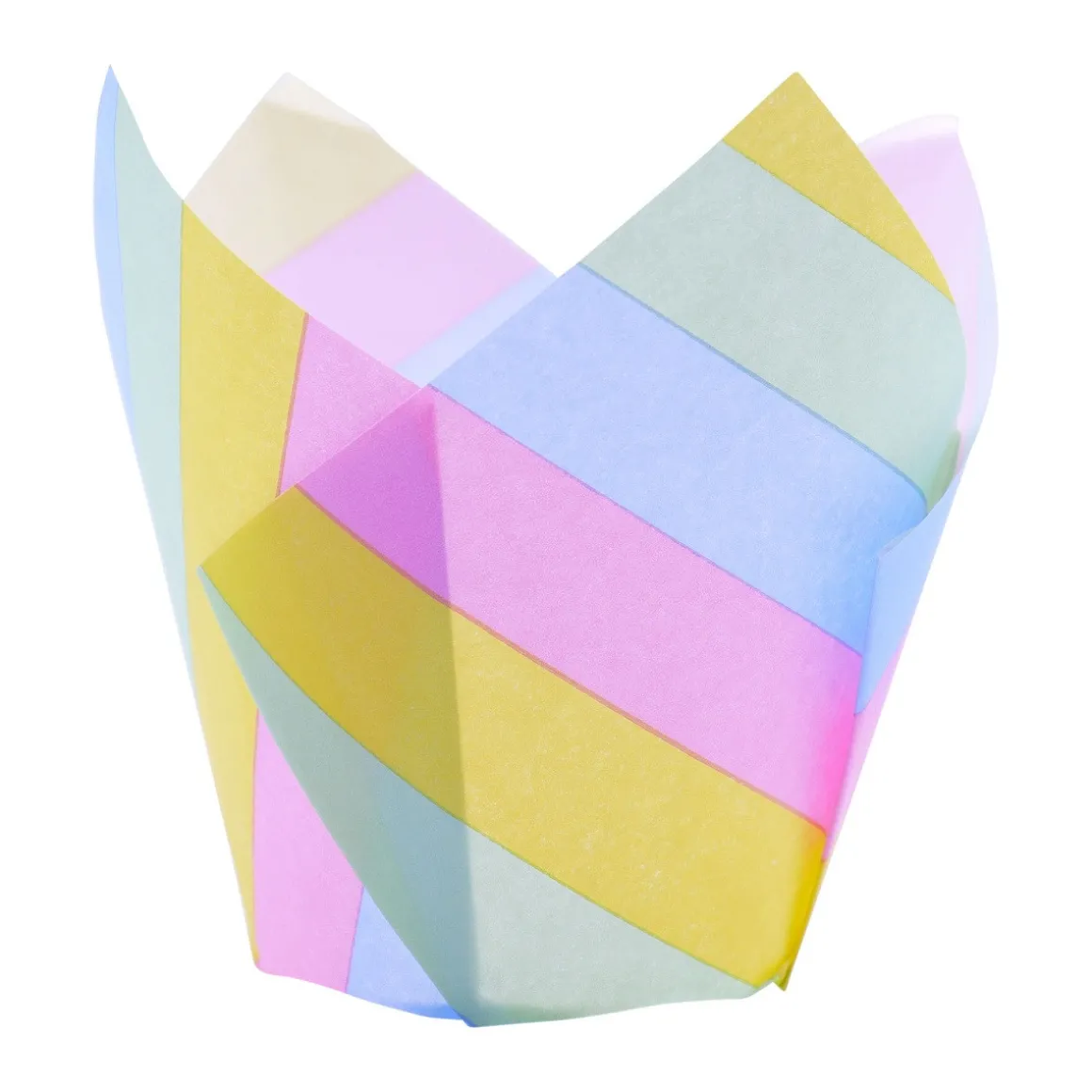 PME Muffin Cups Regenboog Strepen 24st