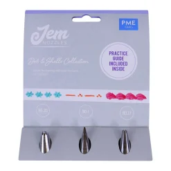 PME Spuitmondjes Stippen & Schelpen Set/3