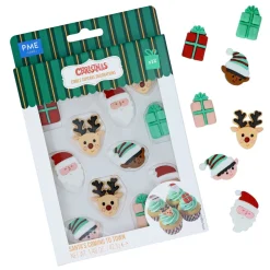 PME Suikerdecoratie Santa's Coming To Town 12st.