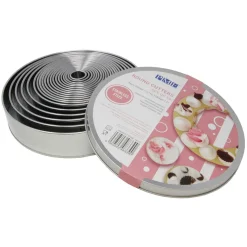 PME Uitstekers Rond Glad RVS 19-delig