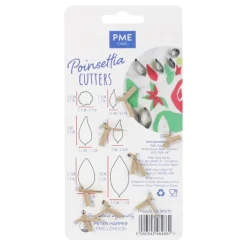 PME Uitstekerset Poinsettia Set/6