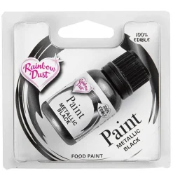 RD Metallic Food Paint Black 25ml
