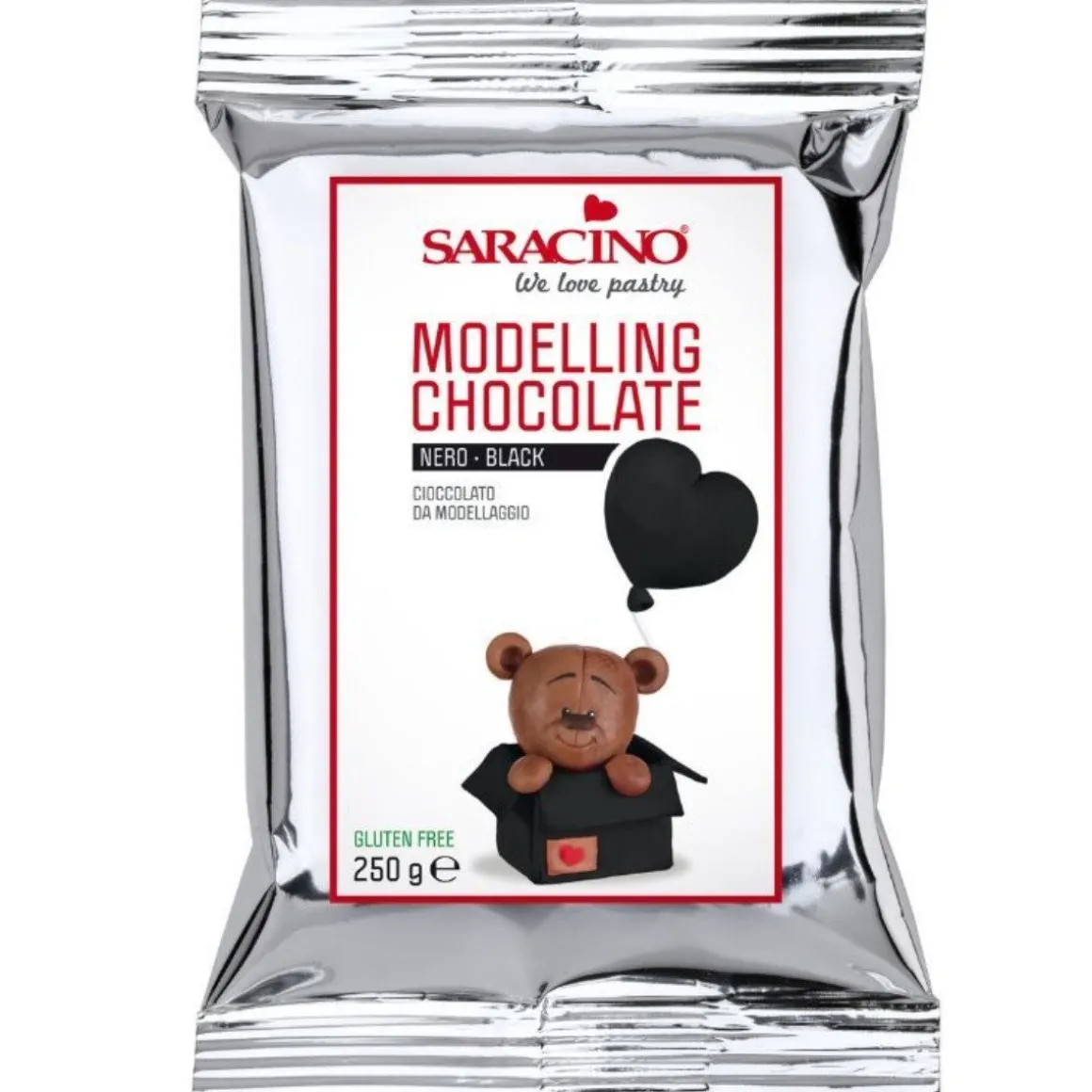 Saracino Modelleer Chocolade Zwart 250g