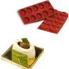 Siliconen Bakvorm Savarin Ovaal 70x52x24mm (10)