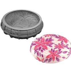 Siliconen Vorm Flowers Ø20,5x6cm (Dinara Kasko)