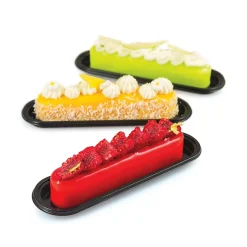 Silikomart Gebakschoteltje Eclair Zwart 14x3,2cm 100st.