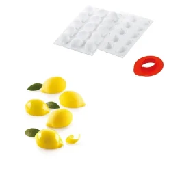 Silikomart Siliconen Bakvorm Limoen (15x) 5,5cm +cutter