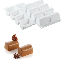 Silikomart Siliconen Bakvorm Bûchette 7,5x5x4,6cm