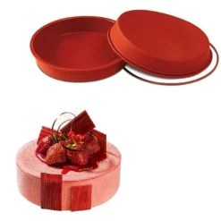 Silikomart Siliconen Bakvorm Rond Ø20x4cm + Ring