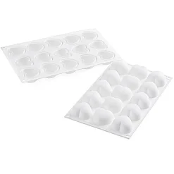 Silikomart Siliconen Bakvorm Hart (15x) 4,5cm + cutter