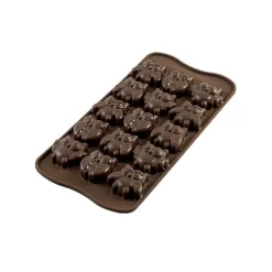 Silikomart Siliconen Bonbonvorm Uil (15x) 3,4x3x1,5cm