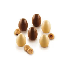 Silikomart Siliconen Bonbonvorm Chocolade Ei (15x) Ø2,3x3cm