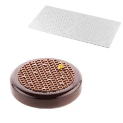 Silikomart Siliconen Mat Alvéolé (2) Ø140-180x2,5mm