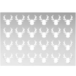 Silikomart Siliconen Sjabloon Rudolph (24) 4x4x0,2cm